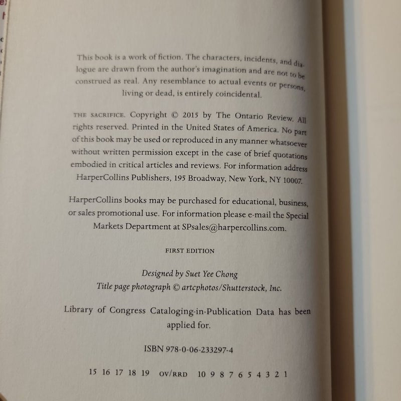 The Sacrifice (First Edition)
