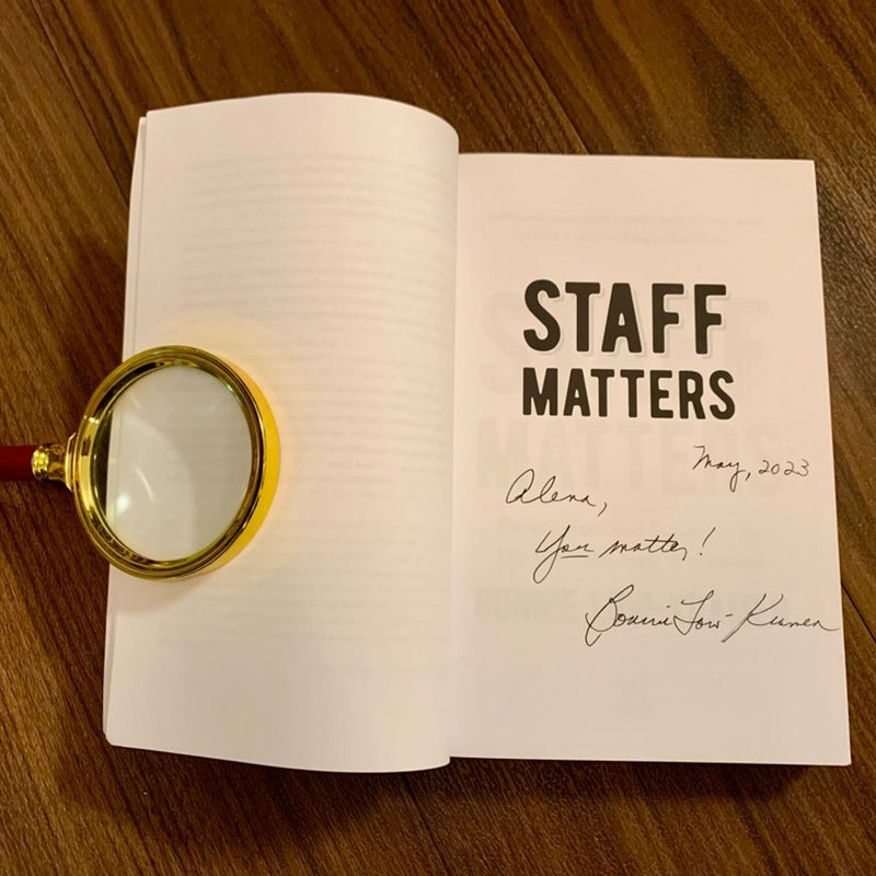 SIGNED—Staff Matters