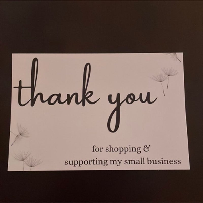 Thank You Small Business Card