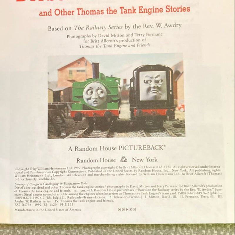 Diesel's Devious Deed and Other Thomas the Tank Engine Stories