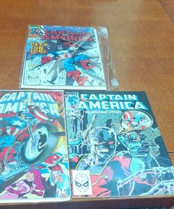 Back blow out slnglelssues lots of 25 All different comic captain America 