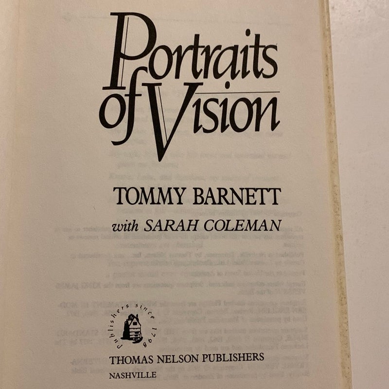 Portraits of Vision by Tommy Barnett, Hardcover | Pangobooks