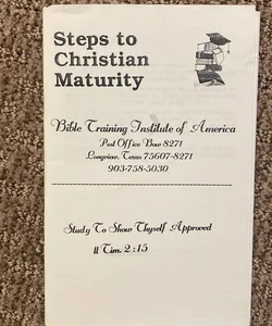 Steps to Christian Maturity 