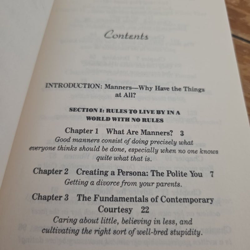 VINTAGE 1989 Modern Manners, An Etiquette Book for Rude People (by P.J. O'Rourke)