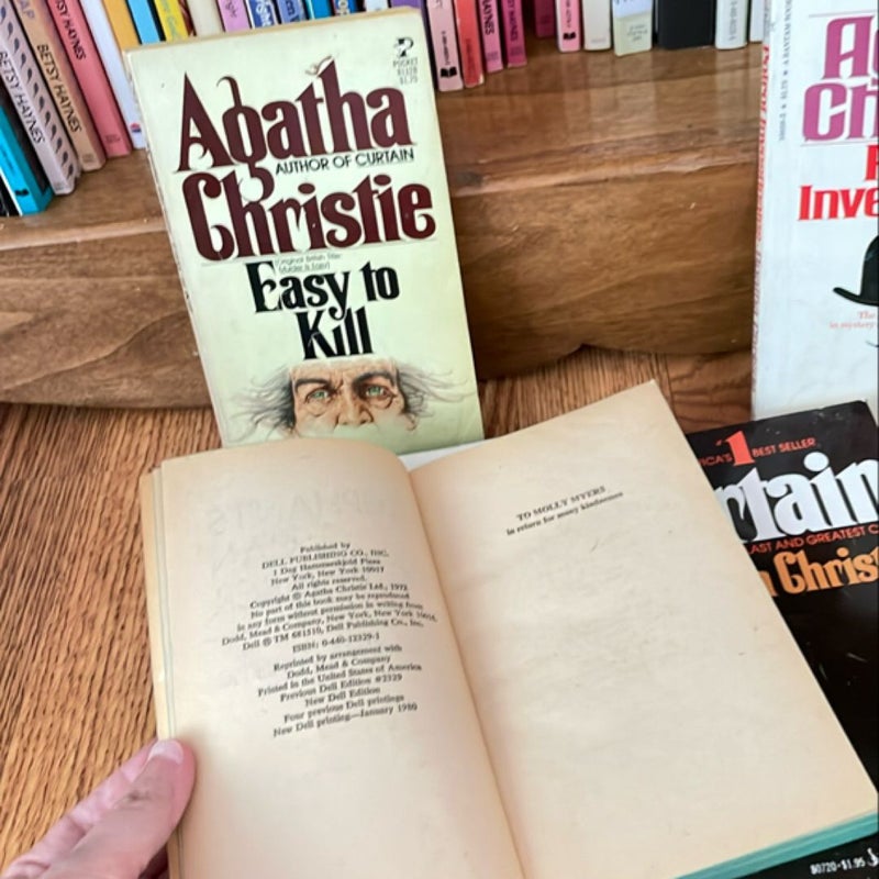 Lot of 5 Agatha Christie Books