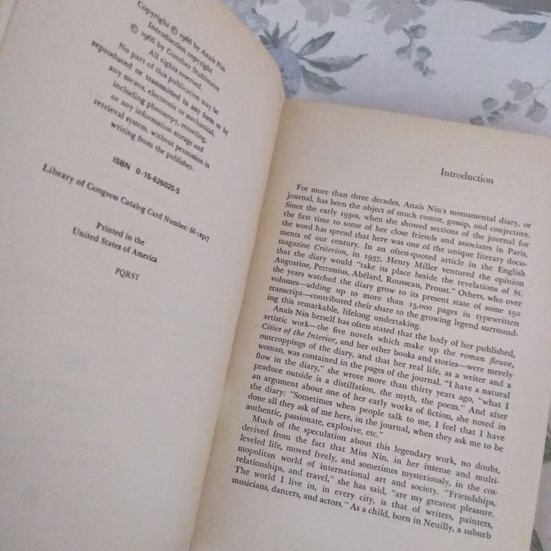 The Diary of Anais Nin Volume 1 1931-1934