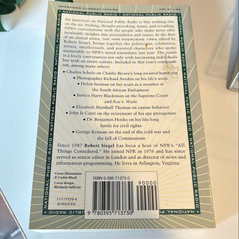 The NPR Interviews, 1994