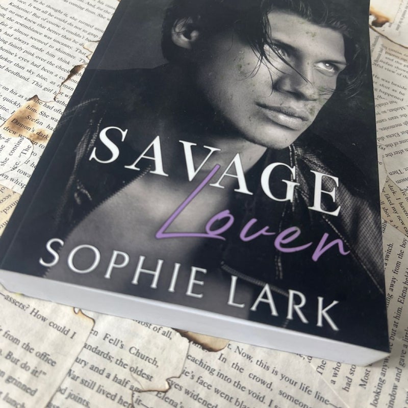 Savage lover by Sophie Lark Out of Print (male cover)