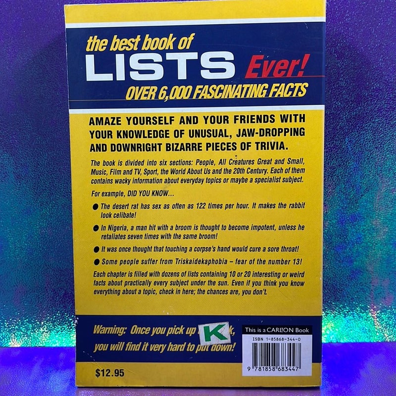 Best Book of Lists Ever!