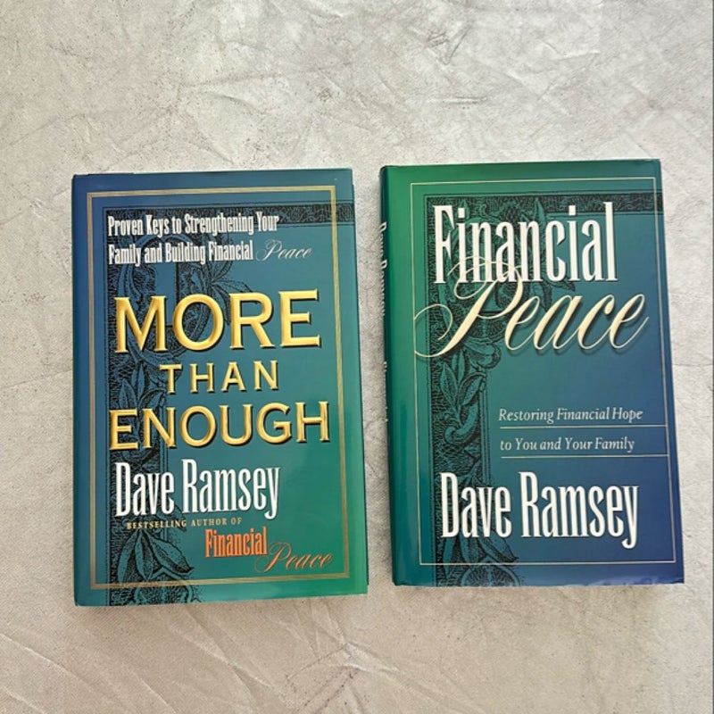 2 of Dave Ramsey books (“Financial Peace & More than Enough”)