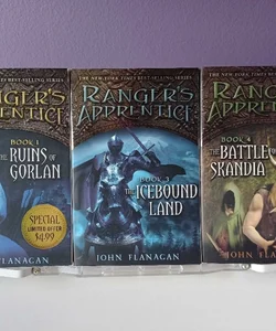 Ranger's Apprentice series Books 1, 3, and 4
