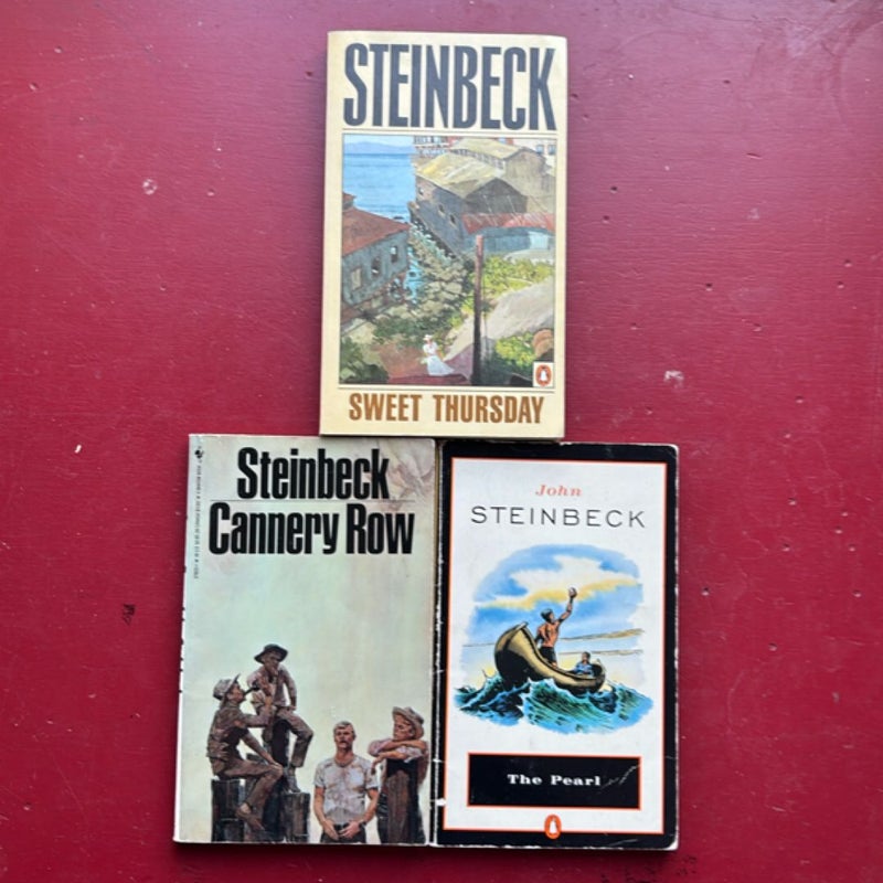 3 by Steinbeck: Sweet Thursday, The Pearl, Cannery Row