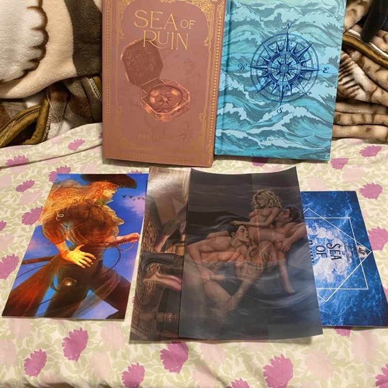 Sea of Ruin Pam Godwin books for days crate SE Signed with page inlay
