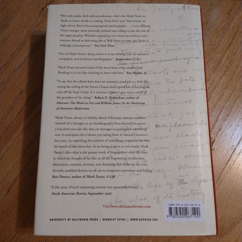 Autobiography of Mark Twain, Volume 1