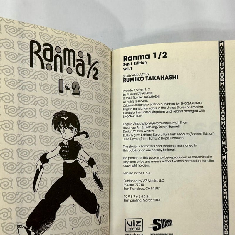 Ranma 1/2 Bundle 2-in-1 books 1-6