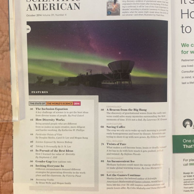 Scientific American Magazine (October 2014)