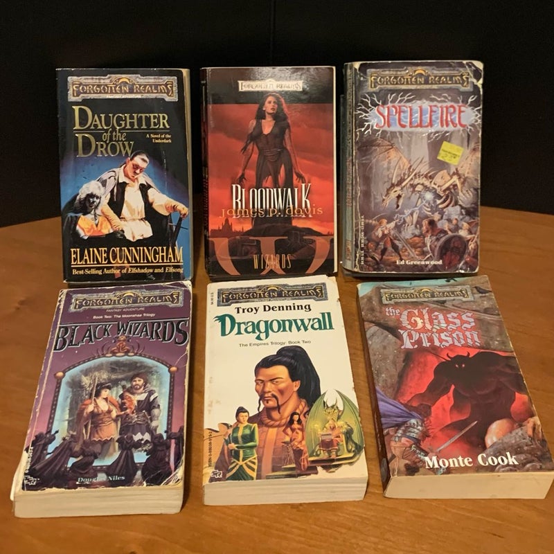 Forgotten Realms Lot, 15 Books: Low Condition Reading Copies, PLEASE READ DESCRIPTION