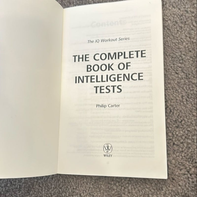 The Complete Book of Intelligence Tests