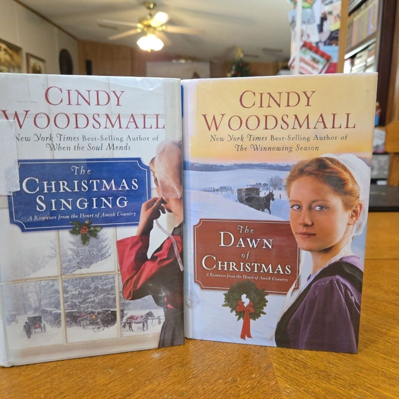 Cindy Woodsmall Amish Christmas books set, lot, bundle of 2