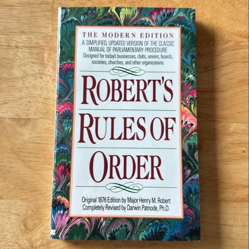 Robert's Rules of Order