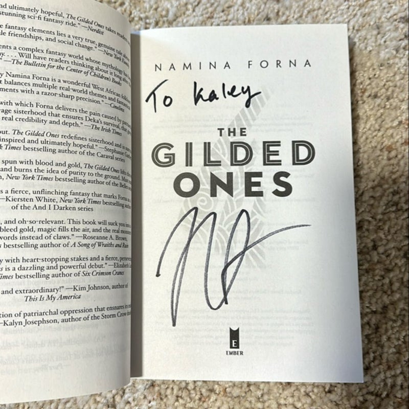 SIGNED The Gilded Ones