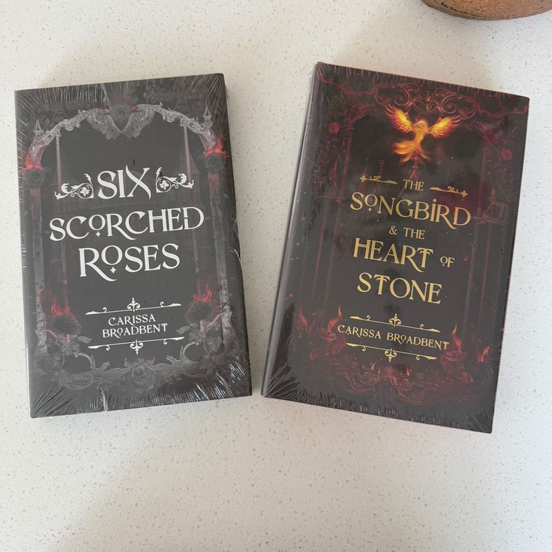 Signed - Owlcrate Songbird and the Heart of Stone & Six Scorched Roses