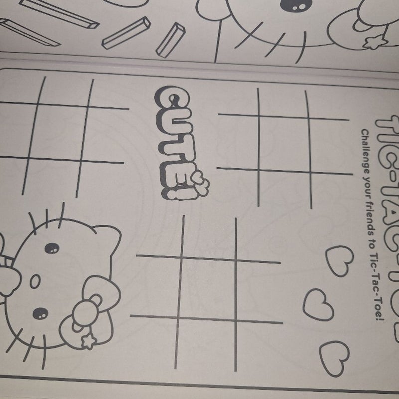 Hello kitty coloring book with crayons