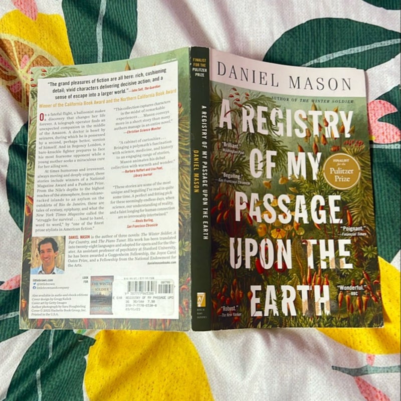 A Registry of My Passage upon the Earth