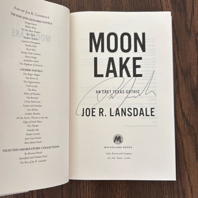 Moon Lake/ Signed by Author