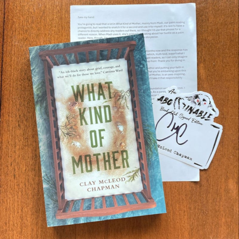 What Kind of Mother w/SIGNED bookplate 