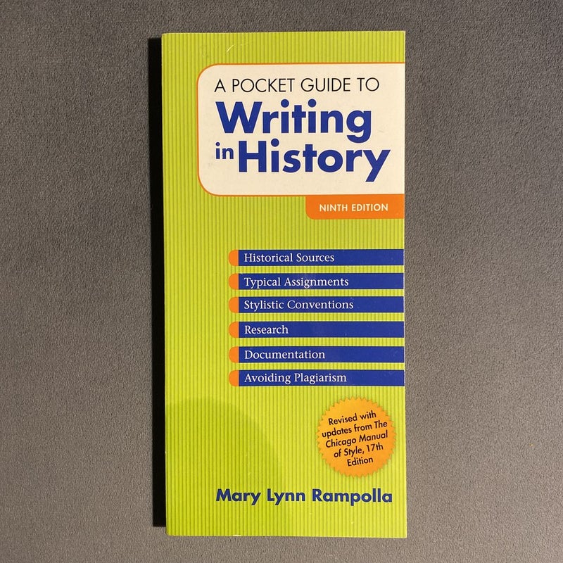 A Pocket Guide to Writing in History