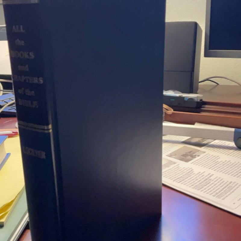 All the books and chapters of the Bible 