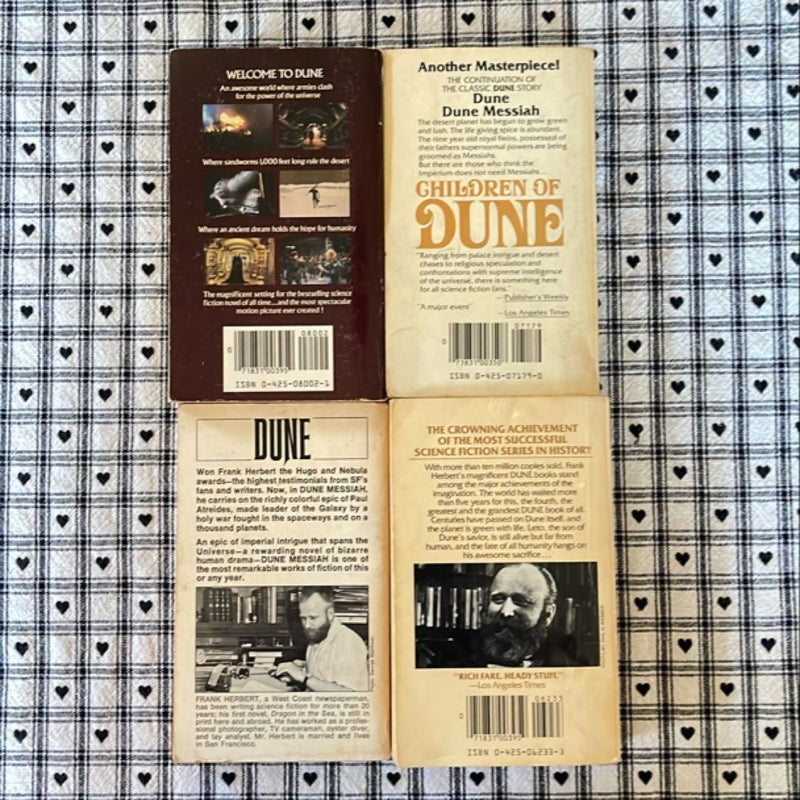 Dune BUNDLE (Dune | Children of Dune | Dune Messiah | God Emporeror of Dune)