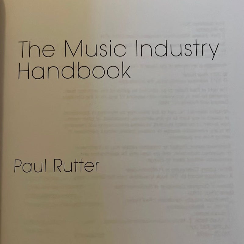 The Music Industry Handbook