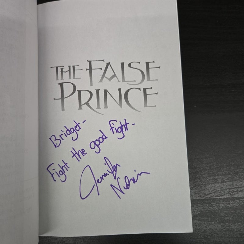 The False Prince (signed) ARC