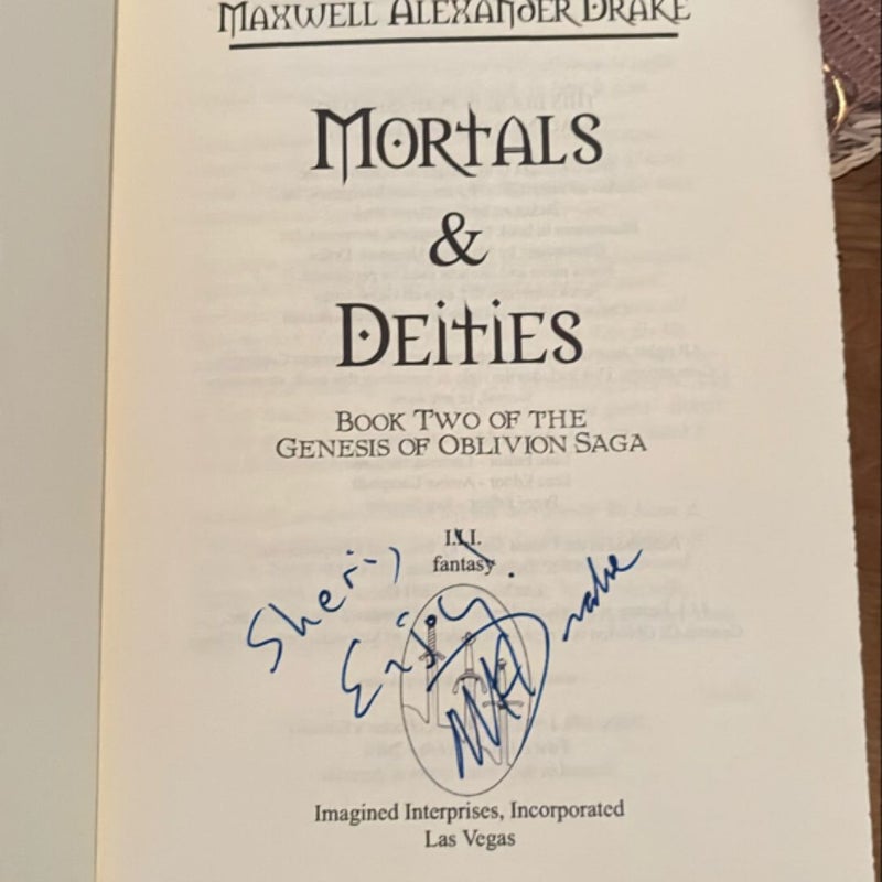 Mortals & Deities ( numbered and signed ) 