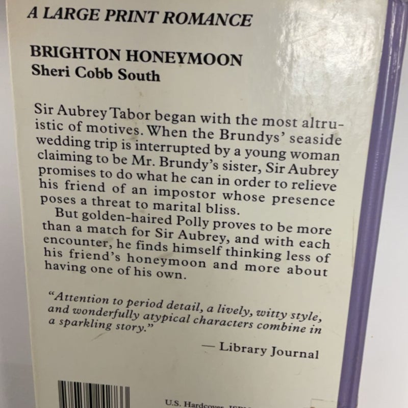 Brighton Honeymoon (LARGE PRINT EDITION ~ Ex-Library)
