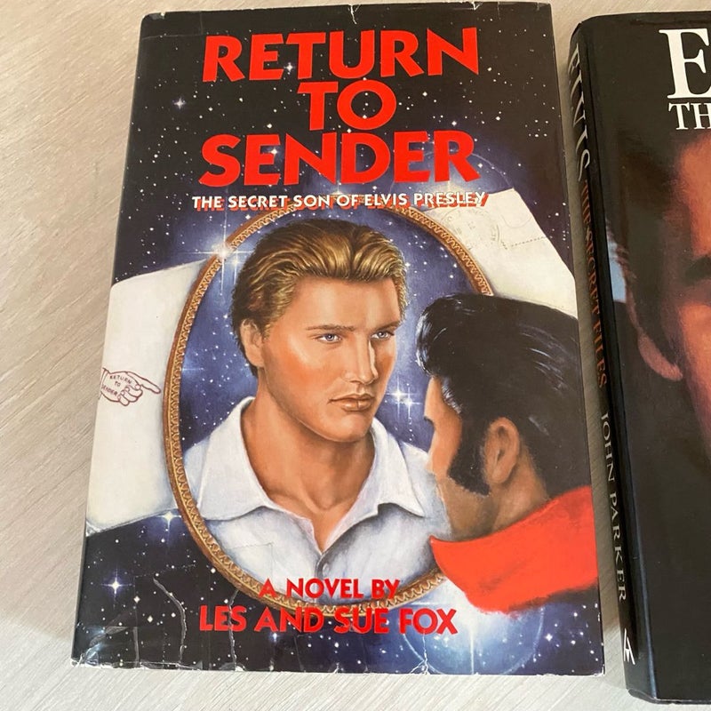 Lot of Two Elvis Presley Hardback Books - The Secret Files & Return to Sender