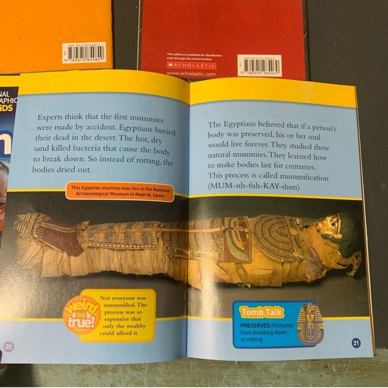 4 National Geographic Kids History & Science Books 