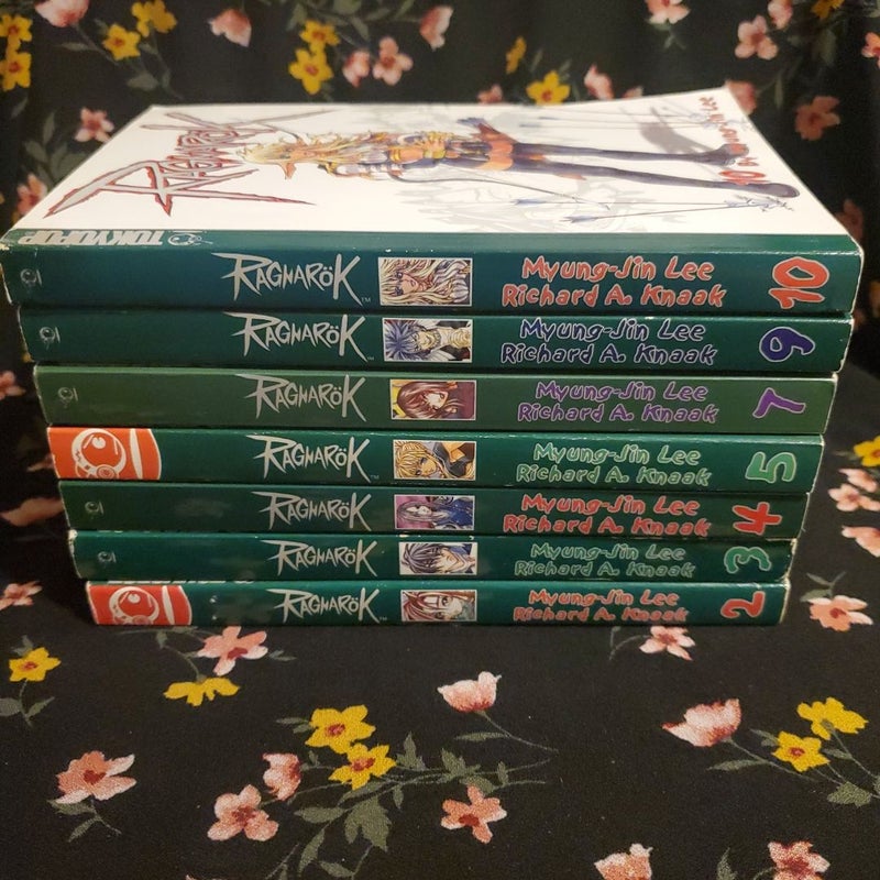 Ragnarok manga lot. Vol. 2,3,4,5,7,9,10