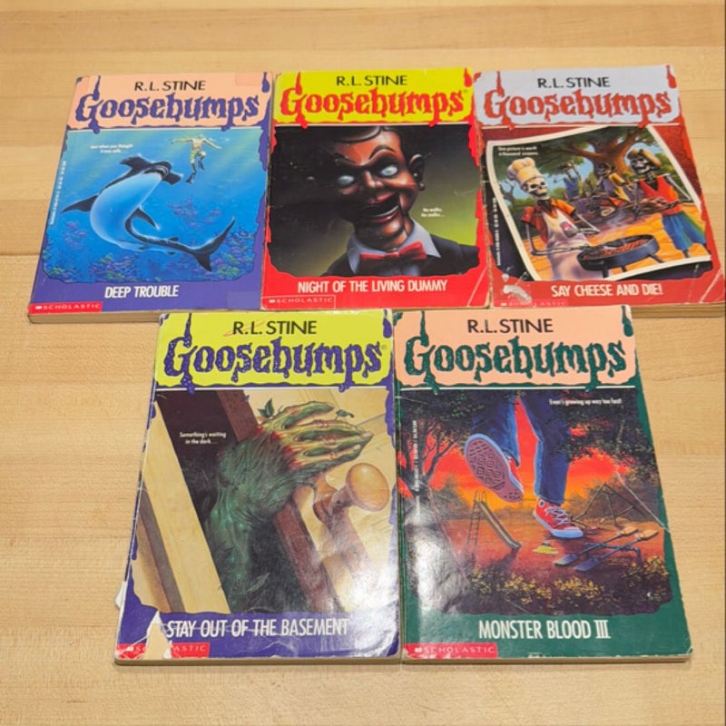 Goosebumps 5 Book Lot 