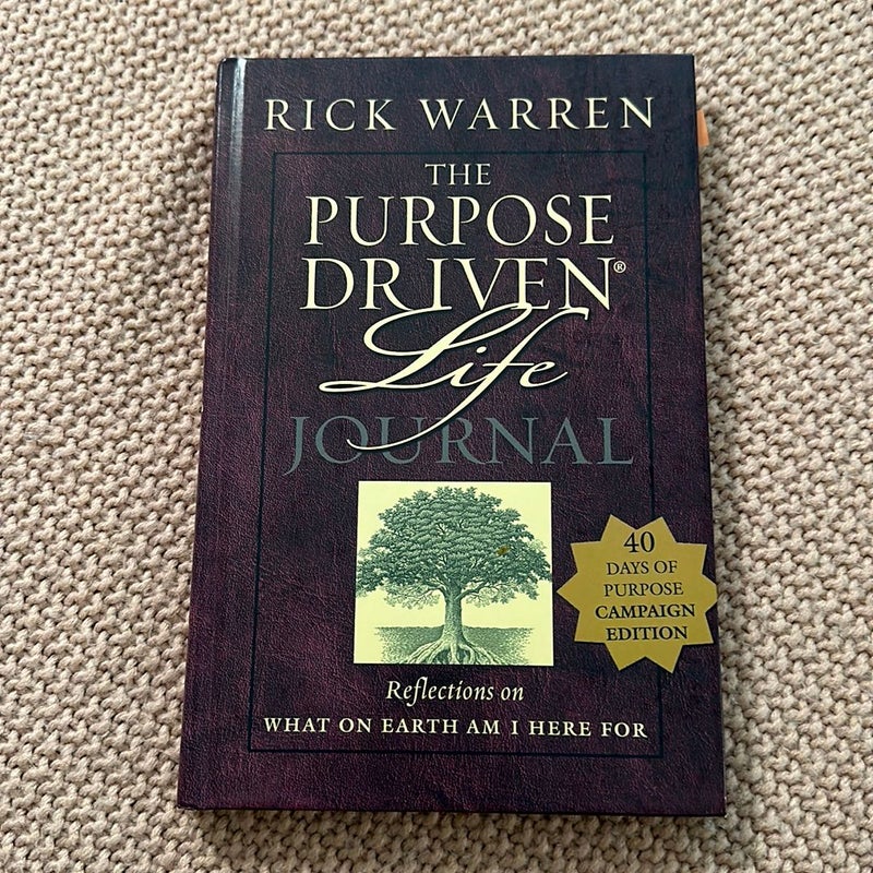 The Purpose-Driven Life Prayer Journal by Rick Warren