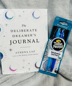 Brand New! The Deliberate Dreamer's Journal & 2 Quick-Dry Washable Gel Pens