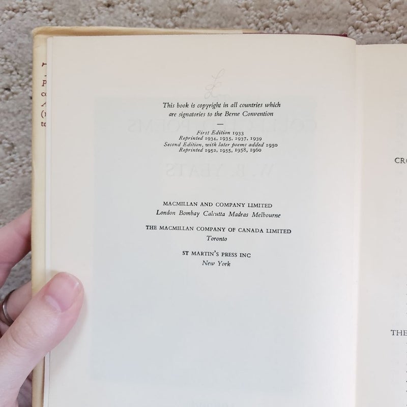 Collected Poems of W. B. Yeats (2nd Edition, 1960)