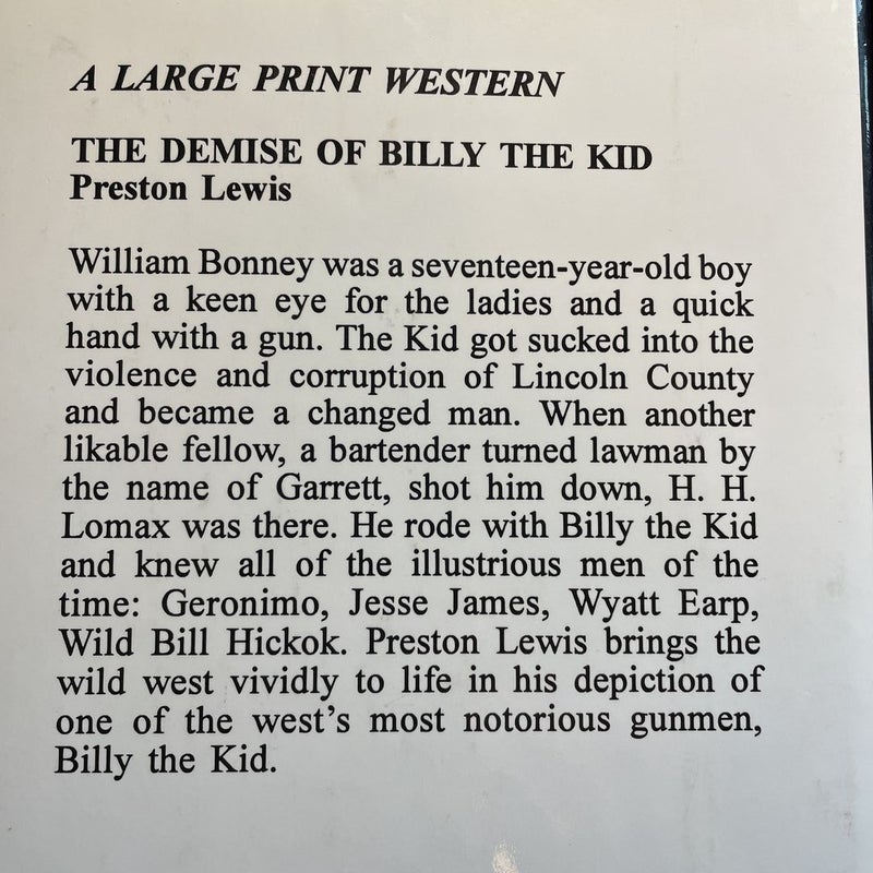 The Demise of Billy the Kid