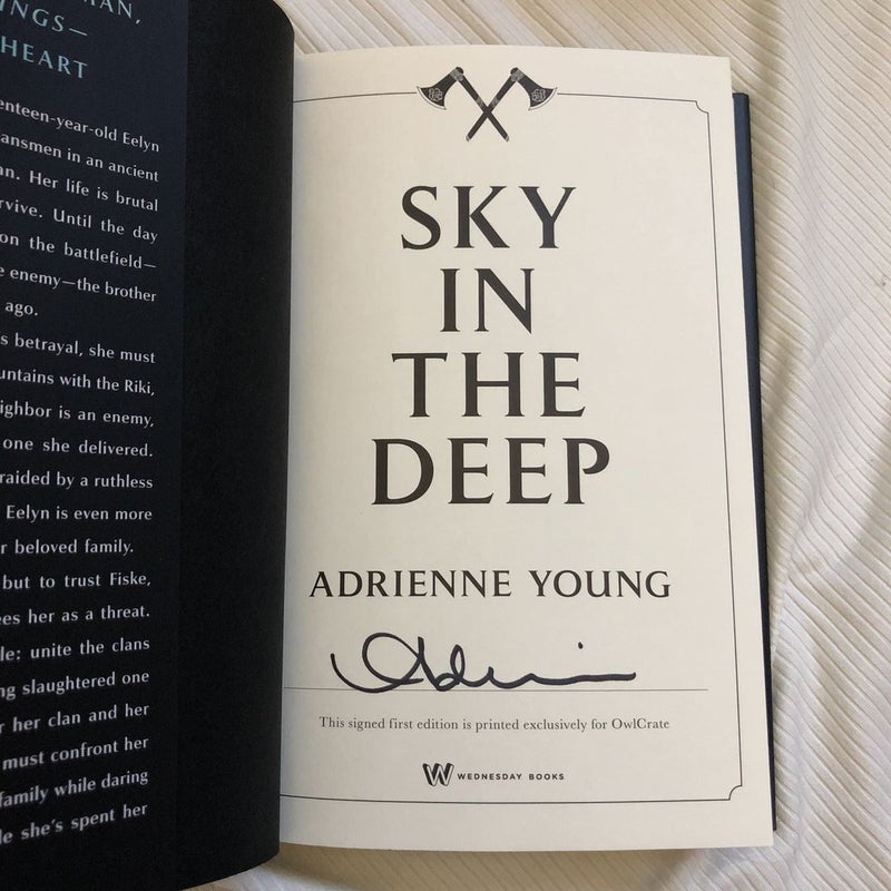 Sky In The Deep *Signed First Edition*