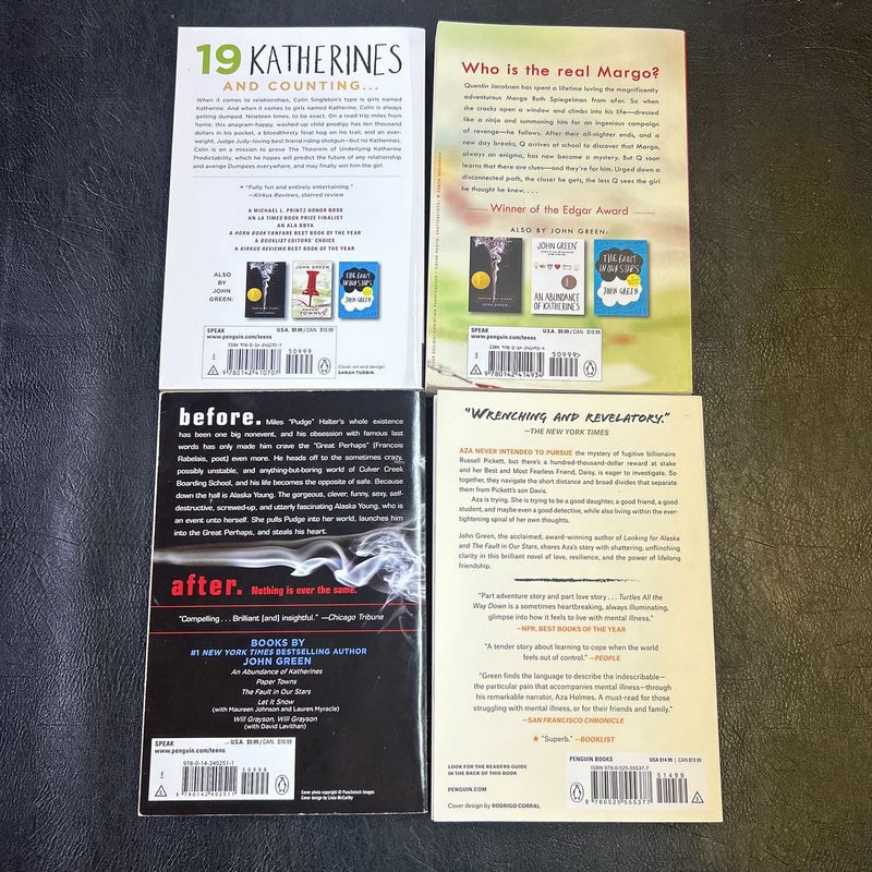 John Green 4 paperback bundle 
