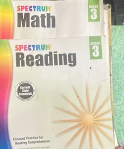 Spectrum math, and reading grade 3 homeschool curriculum
