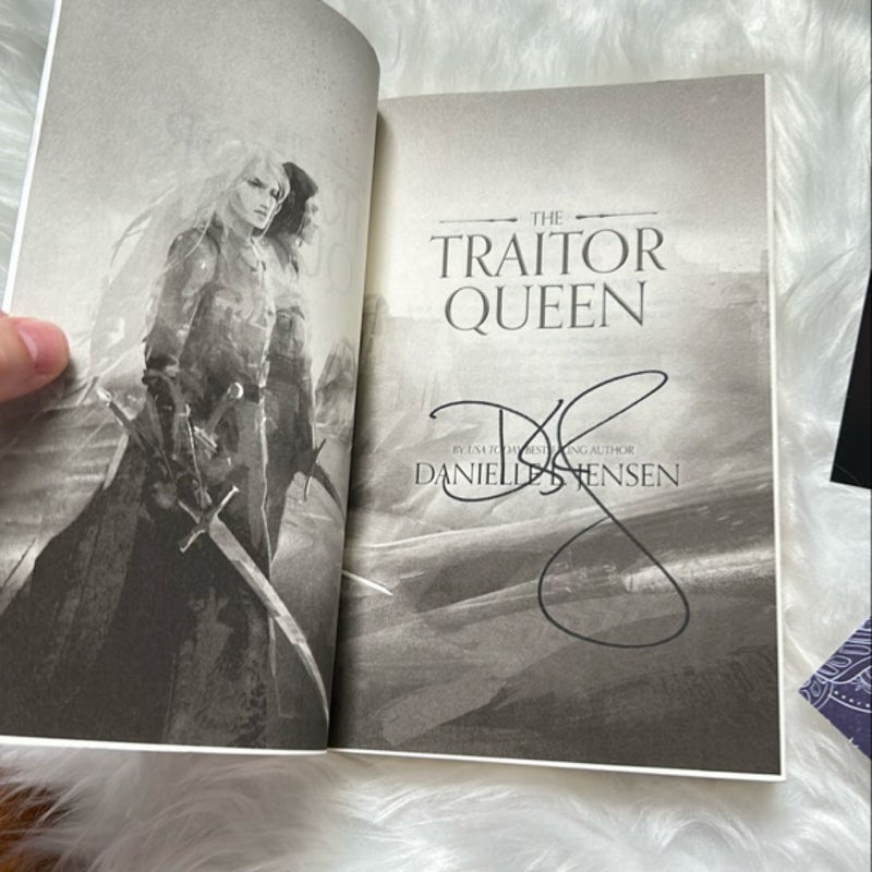 The Traitor Queen SIGNED OOP COVER