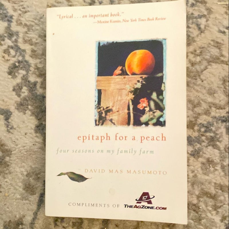 Epitaph for a Peach